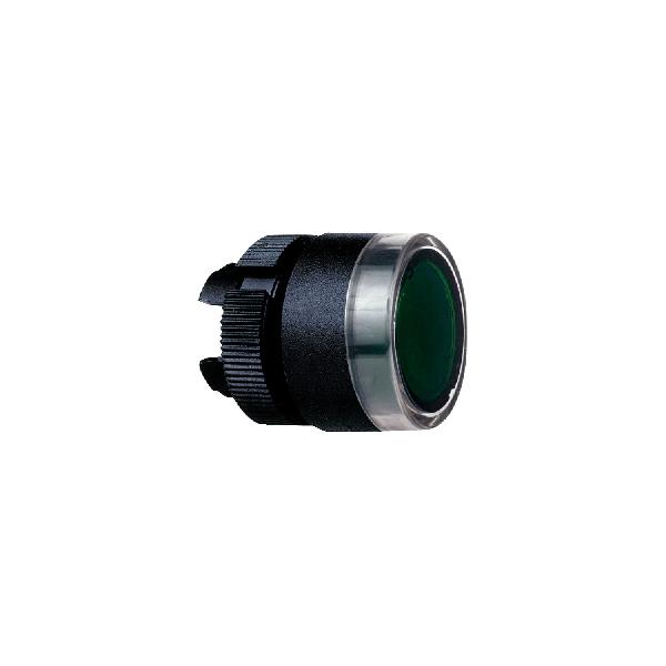 tête bouton poussoir LUMIN diam 22 vert