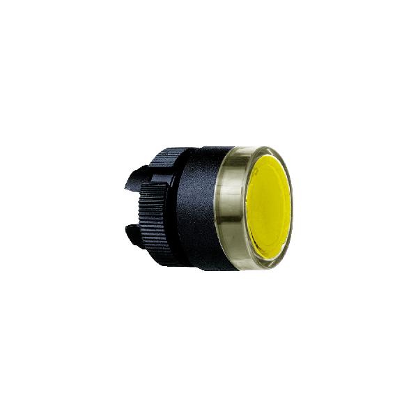 tête bouton poussoir LUMIN diam 22 jaune