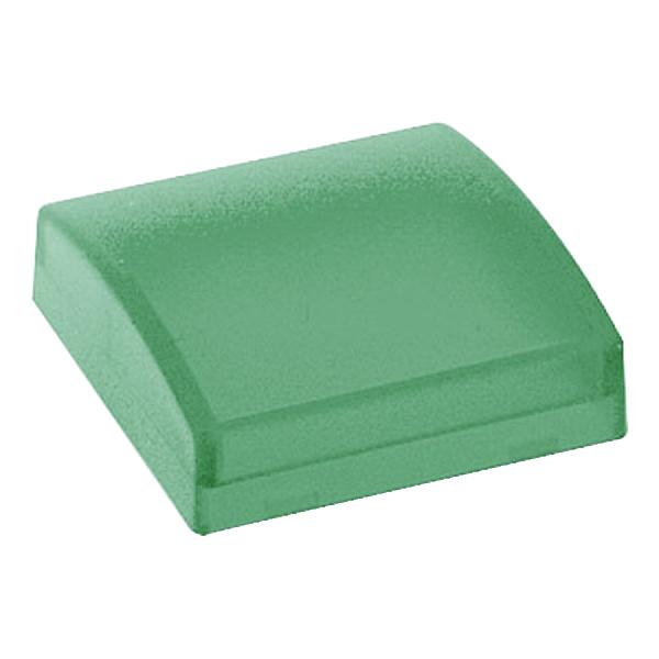cabochon lisse vert pour voyant carré diam 22