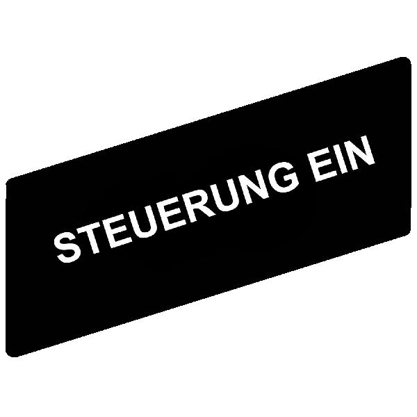 étiquette diam 22 8 x 27 mm STEUERUNG EIN