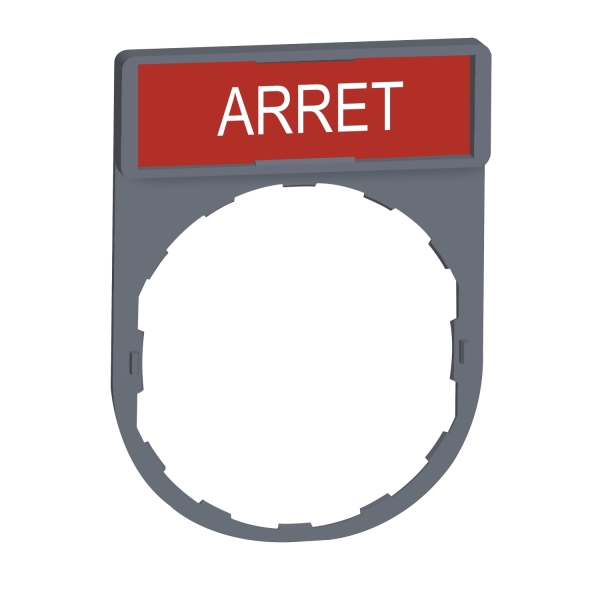 Porte-étiquette plat 30x40 gri