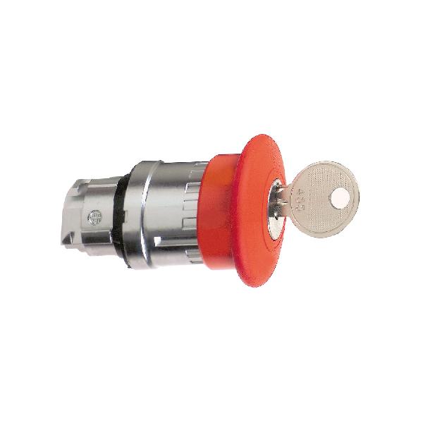 Harmony XB4 - tête coup de poing - à clé 455 - Ø40 - rouge