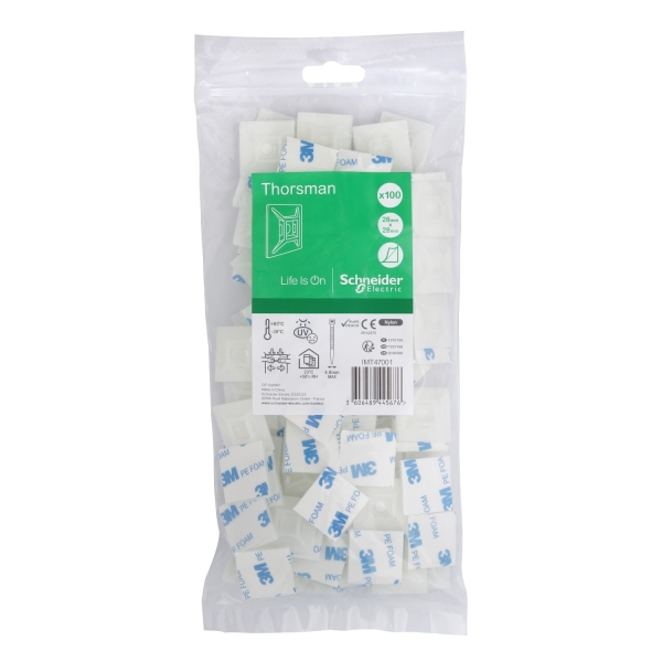 Embase adhésive 4,8mm