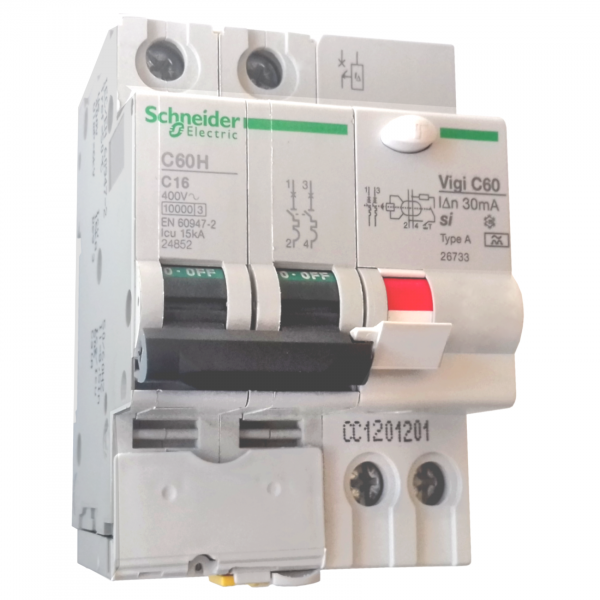 DISJ DIF C60N 2P C 25A 30mA ASI 6000/10kA
