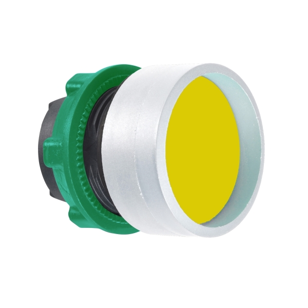 TETE BOUTON POUSSOIR DIAM22 JAUNE
