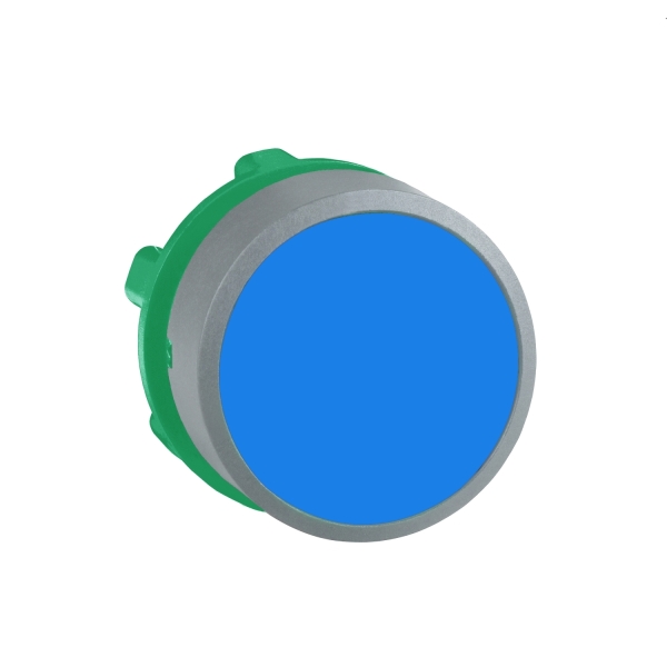 tête bouton poussoir Ø22 bleu