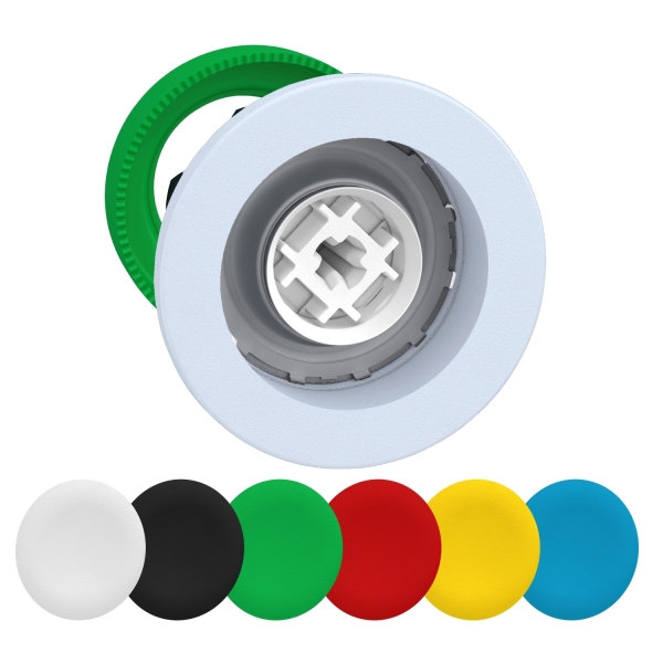 TETE BP FLUSH DIAM22 6 COULEURS