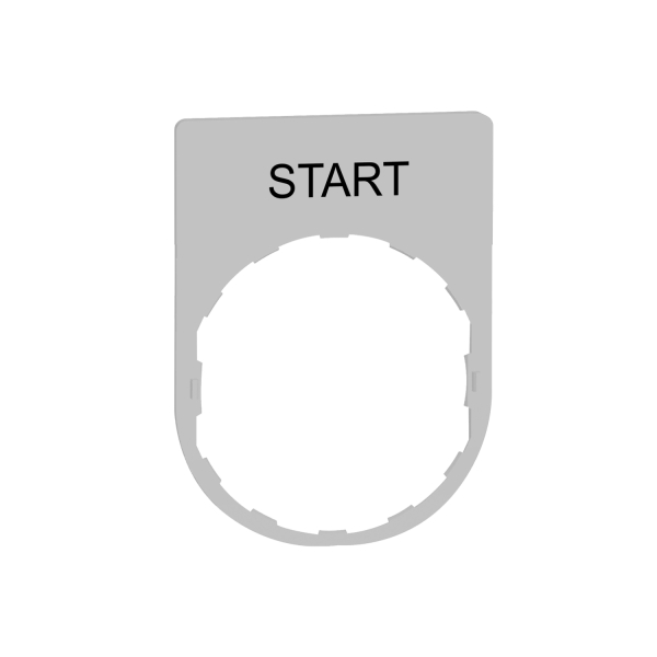 ETIQUETTE PLATE 30X40 BLANCHE