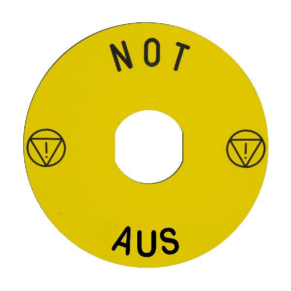 ETIQUETTE CIRCULAIRE JAUN