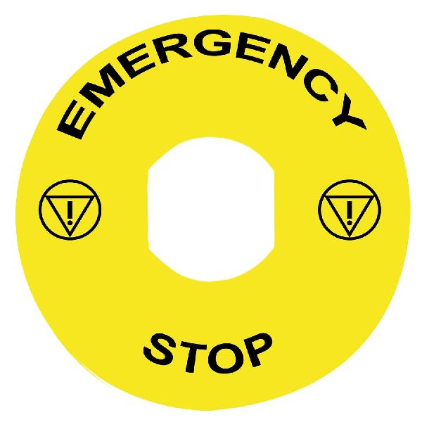ETIQUETTE EMERGENCY STOP