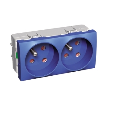 BLOC DBLE 2P AVEC T BLEU