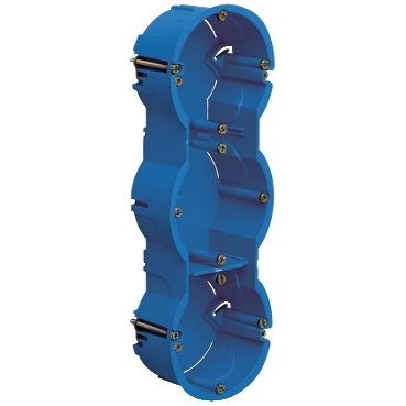 Multifix, boîte 3 postes entraxe 71mm, D=67mm, profondeur 40mm