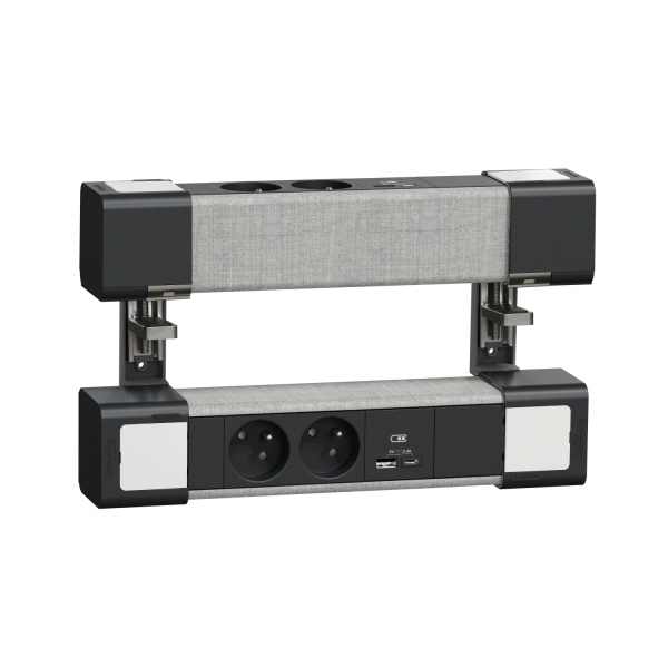 Mod L 2PC+USBA+C x2 - A/Tissu