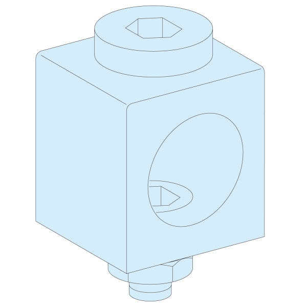 4 connect. câble 250 à 185mm²