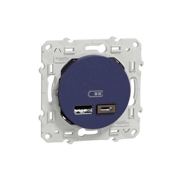 Prise double USB A+C COBALT