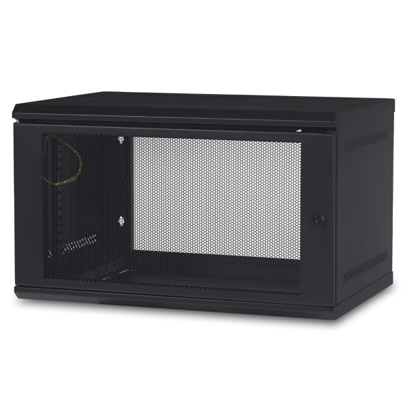 NetShelter WX - Coffret 19P MURAL - 6U porte perforée - noir