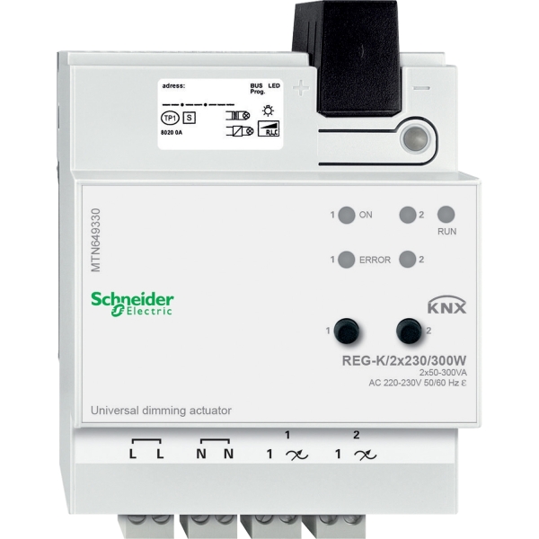 ACTIONNEUR DE VARIATION UNIV. KNX 2X300W