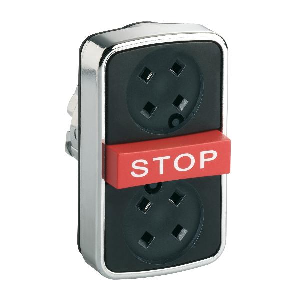 BOUTON DOUBLE METALLIQUE