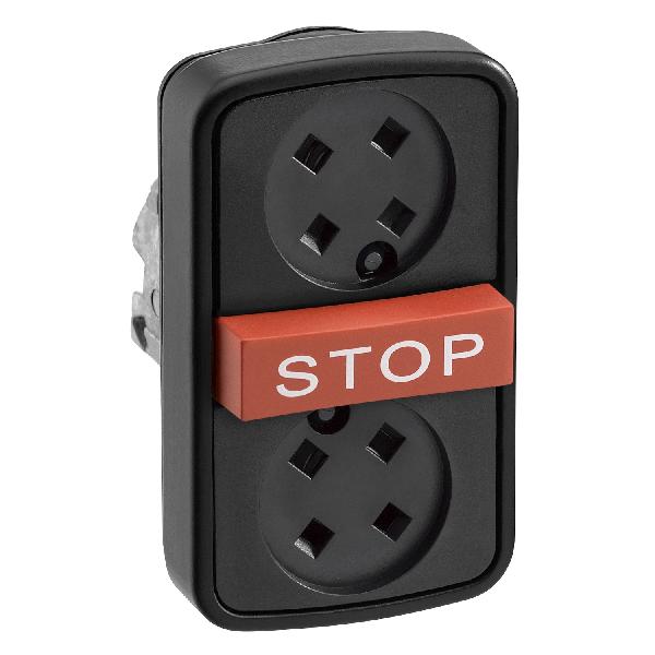 BOUTON DOUBLE METALLIQUE
