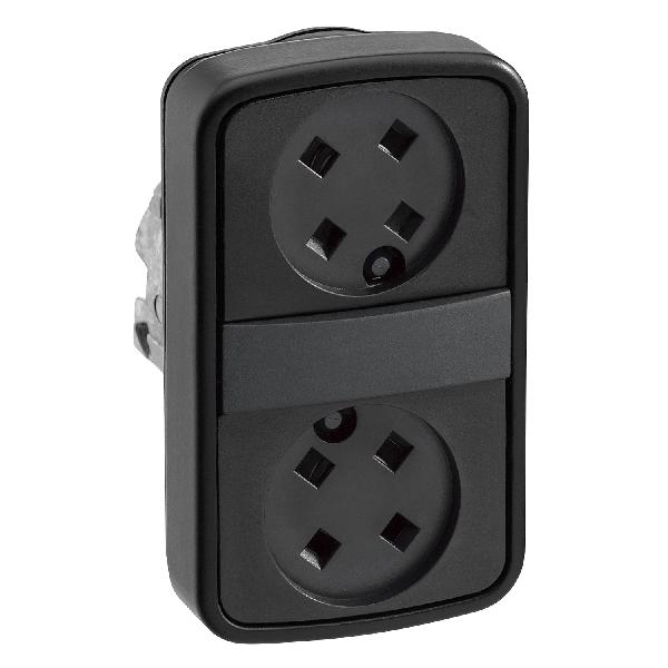 BOUTON DOUBLE METALLIQUE