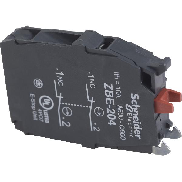 BLOC CONTACTS 2 NC POUR F