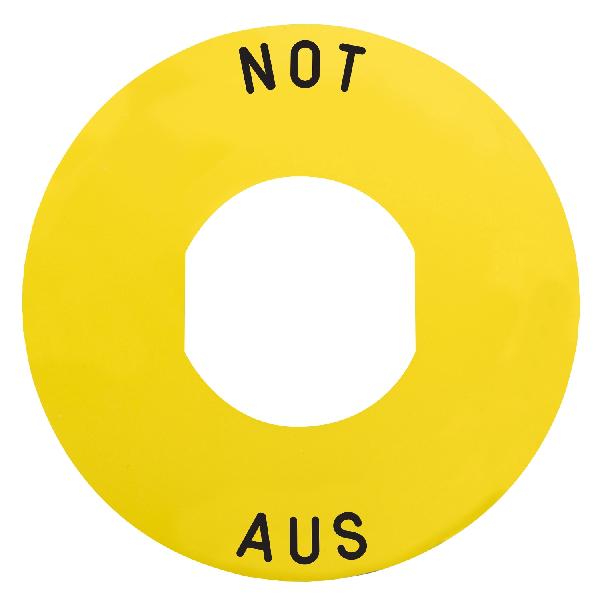 ETIQUETTE CIRCULAIRE JAUN