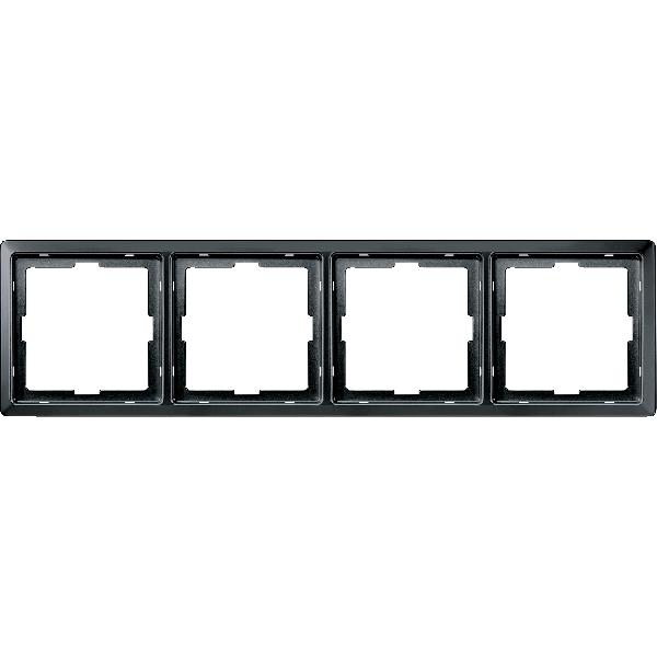 ARTEC frame, 4-gang, black grey