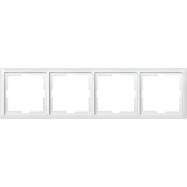 ARTEC frame, 4-gang, polar white