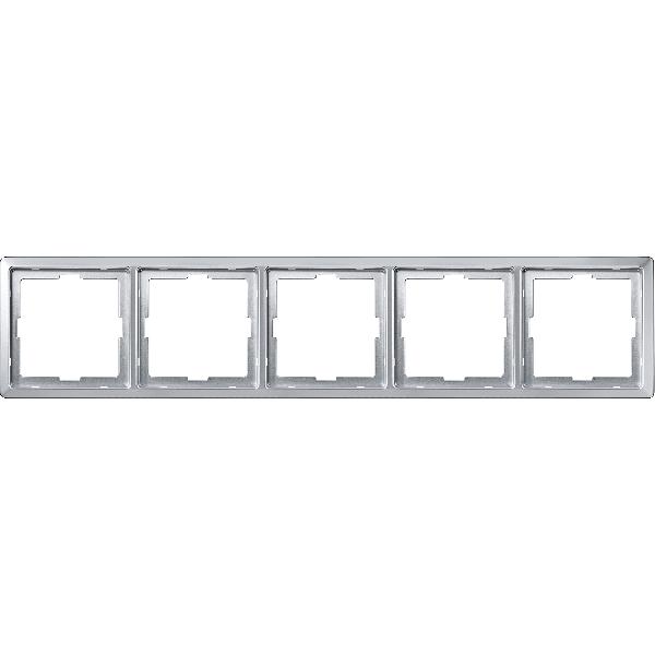 ARTEC frame, 5-gang, aluminium