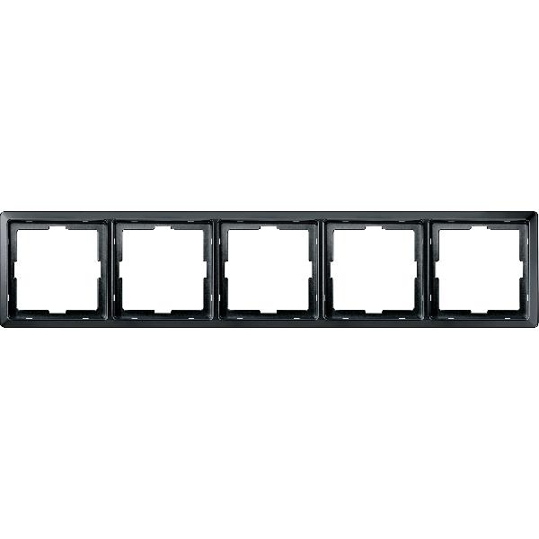 ARTEC frame, 5-gang, black grey