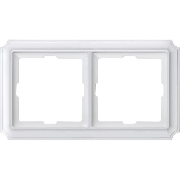 ANTIK frame, 2-gang, polar white