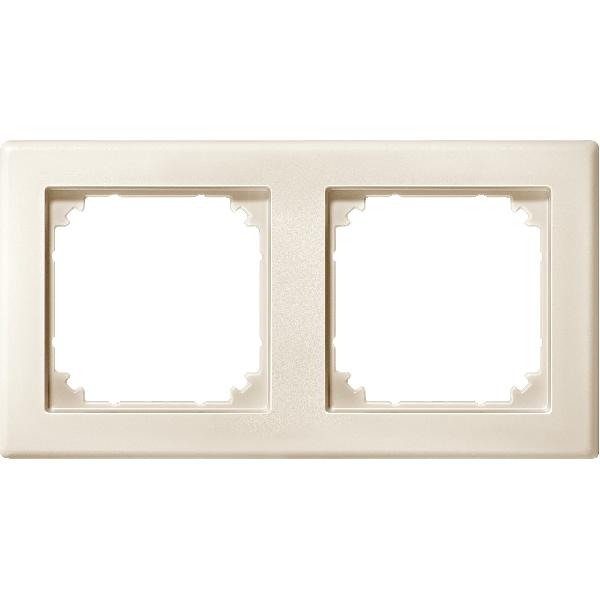 M-SMART frame, 2-gang, white