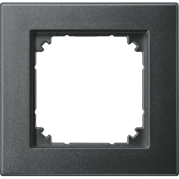 M-PLAN II frame, 1-gang, flush-mounted, anthracite