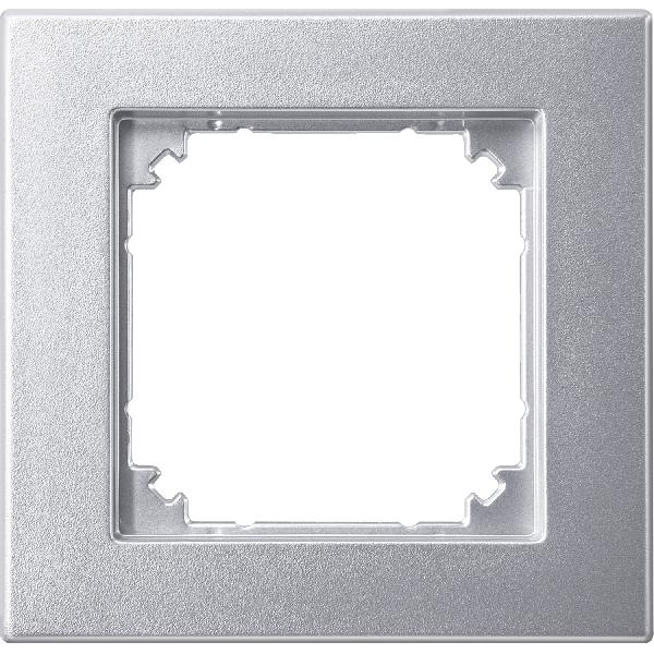 M-PLAN II frame, 1-gang, flush-mounted, aluminium