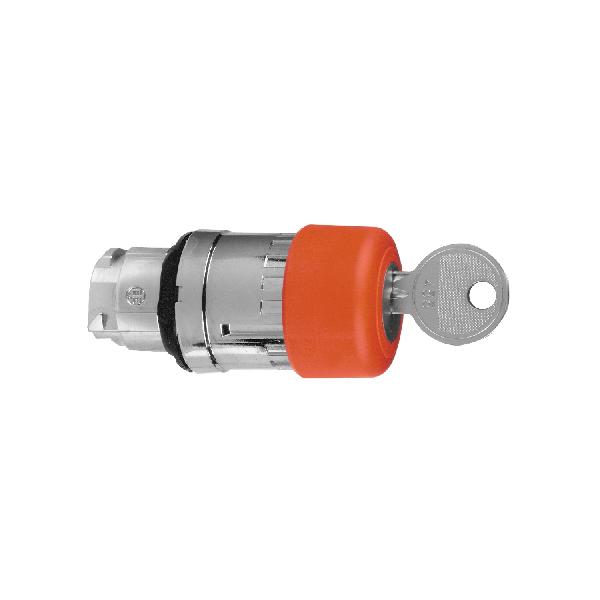 tête pour arrêt d urgence diam 30 mm déverrouillage par clé diam 22 rouge