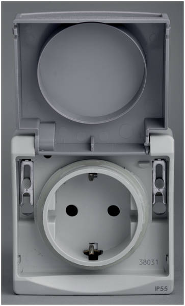 PC 2P+T VDE GRIS COMPOSBL